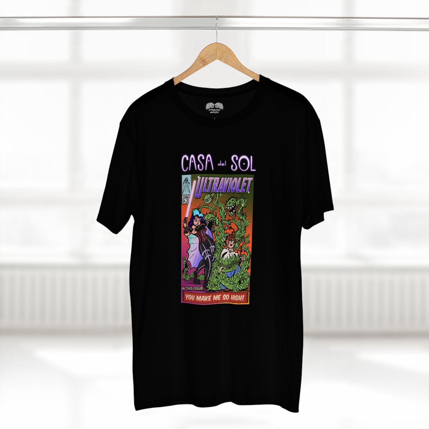 Ultraviolet Comic Book Band Tee